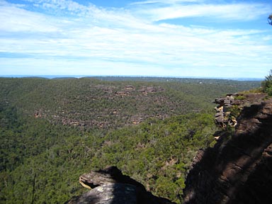 looking back towards sydney from Lost World Lookout - tony fathers photo